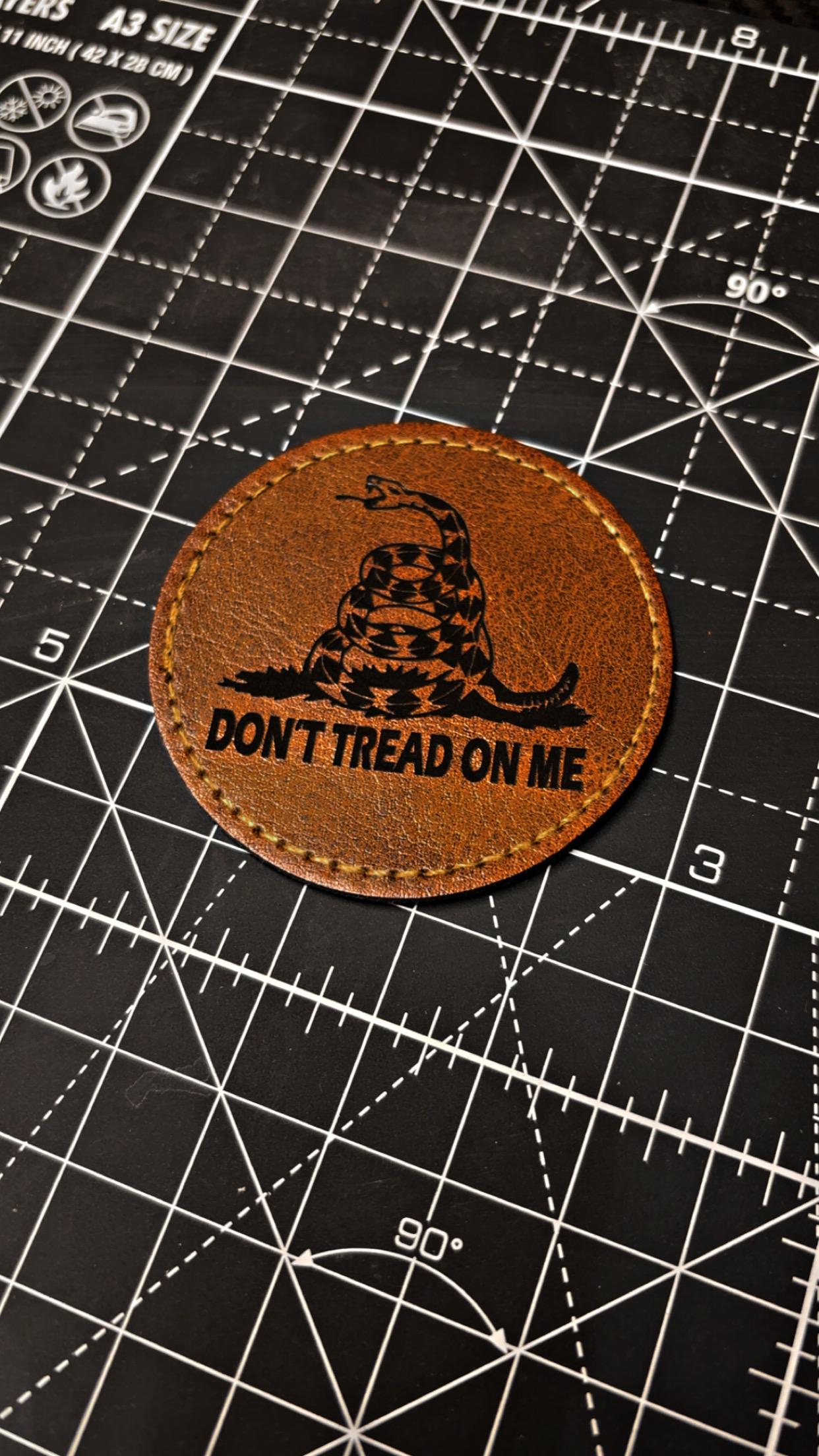 Custom leather patch